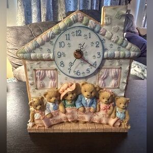 Cherished Teddies Family Clock